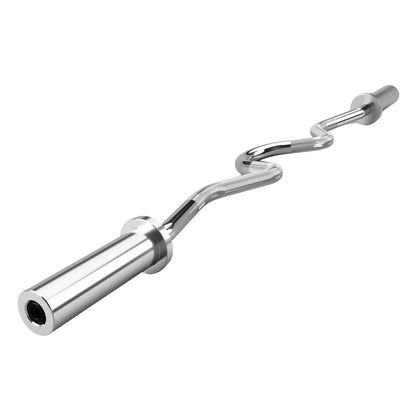 Troy Barbell USA Sports GSOZ-47 Olympic EZ Super Curl Bar angled view.