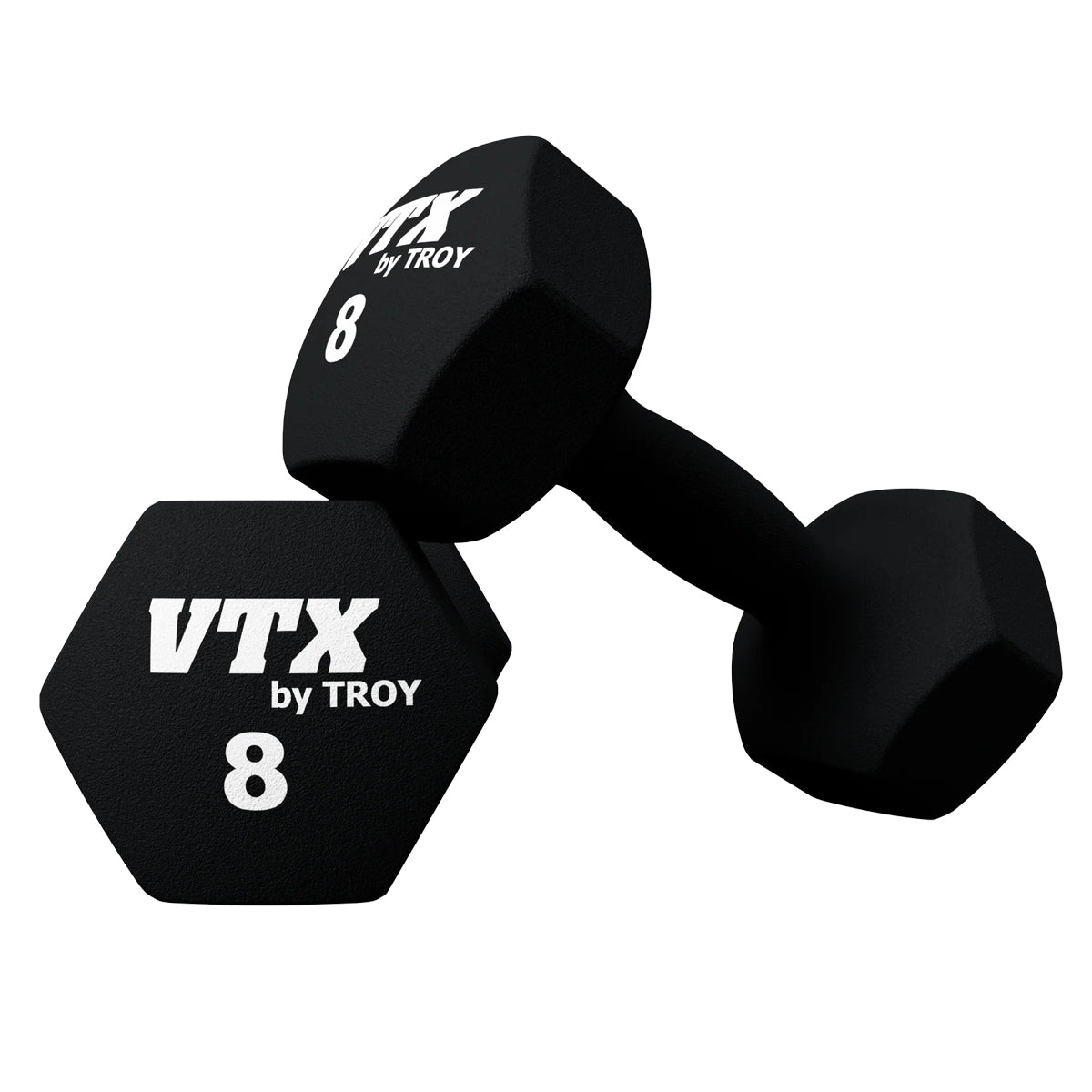 Troy Barbell VTX GTD-008 Neoprene Aerobic 8 lb Dumbbells.