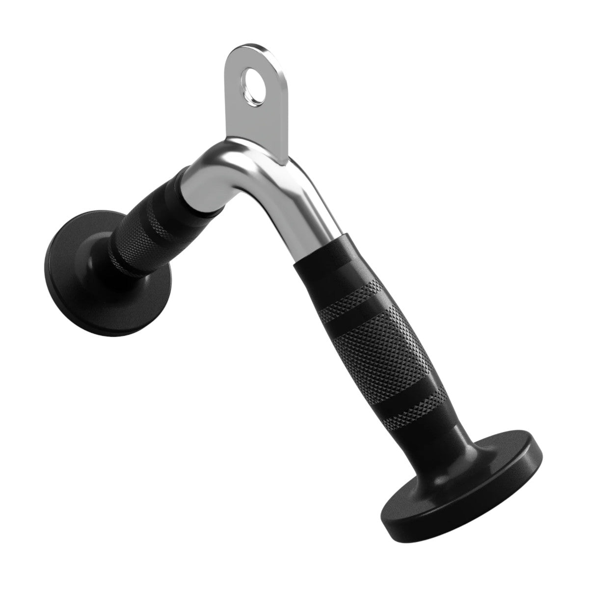 Troy Barbell VTX GTVB-R Triceps Press Down V Bar with Rubber Grips side view.