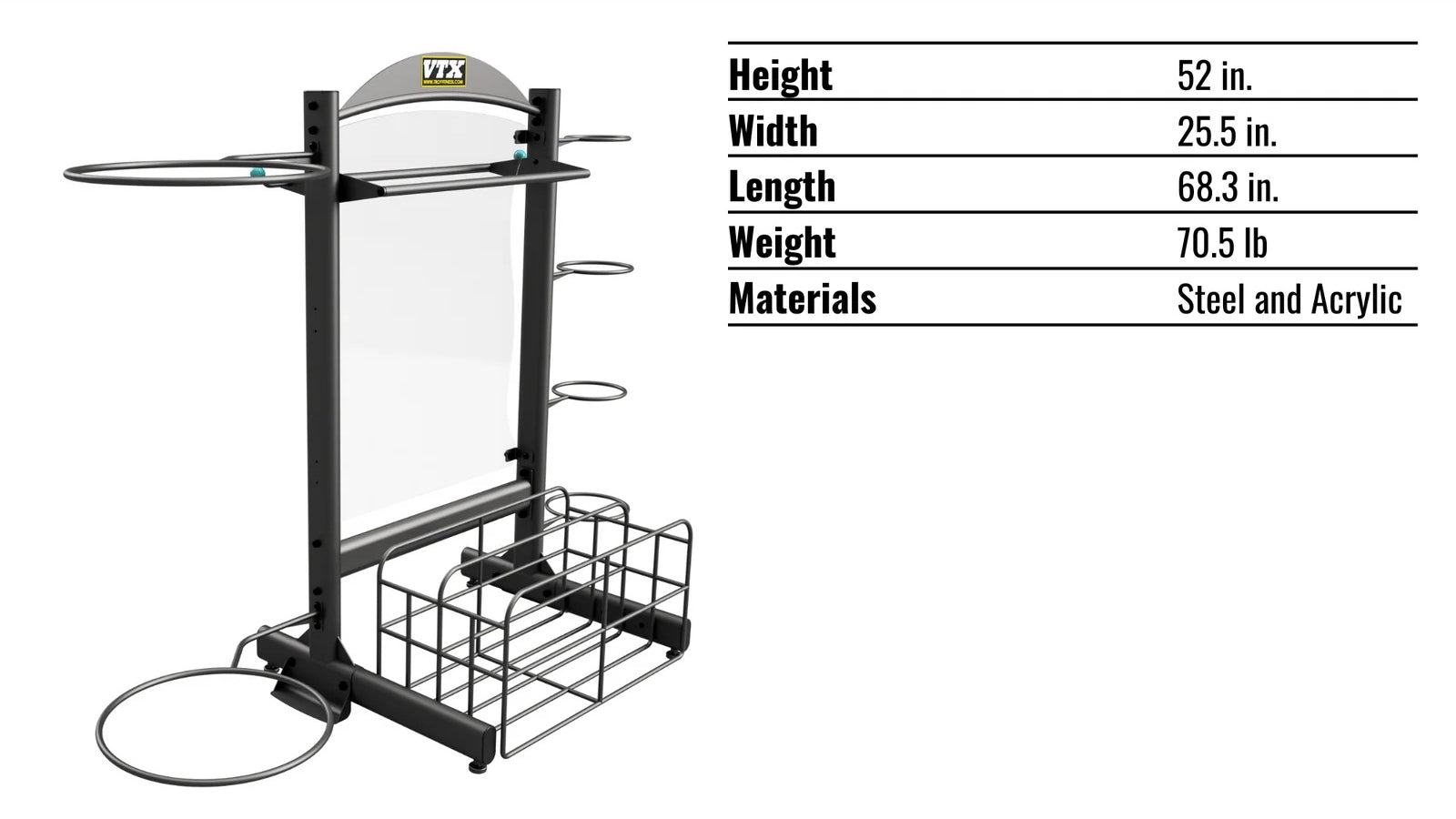 Troy Barbell VTX GVLAR-52PAC Medium Accessories Pac specifications.