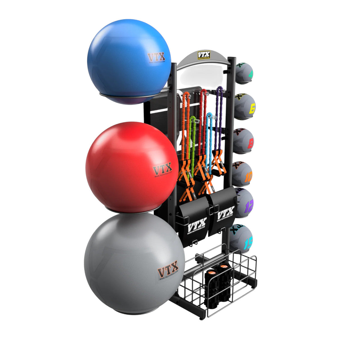 Troy Barbell VTX GVLAR-76 Large Accessories Pac side view.