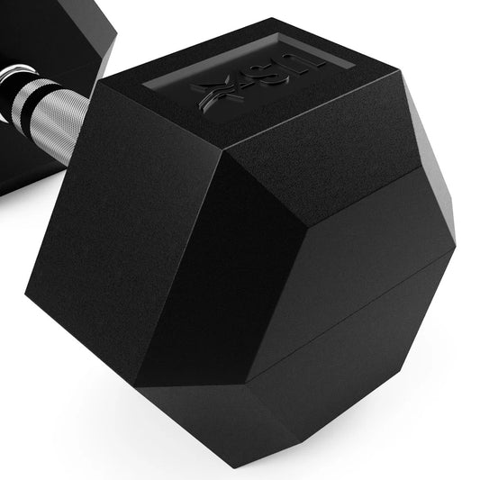 Troy Barbell USA Sports HD-R Rubber Encased 6-sided Dumbbell.