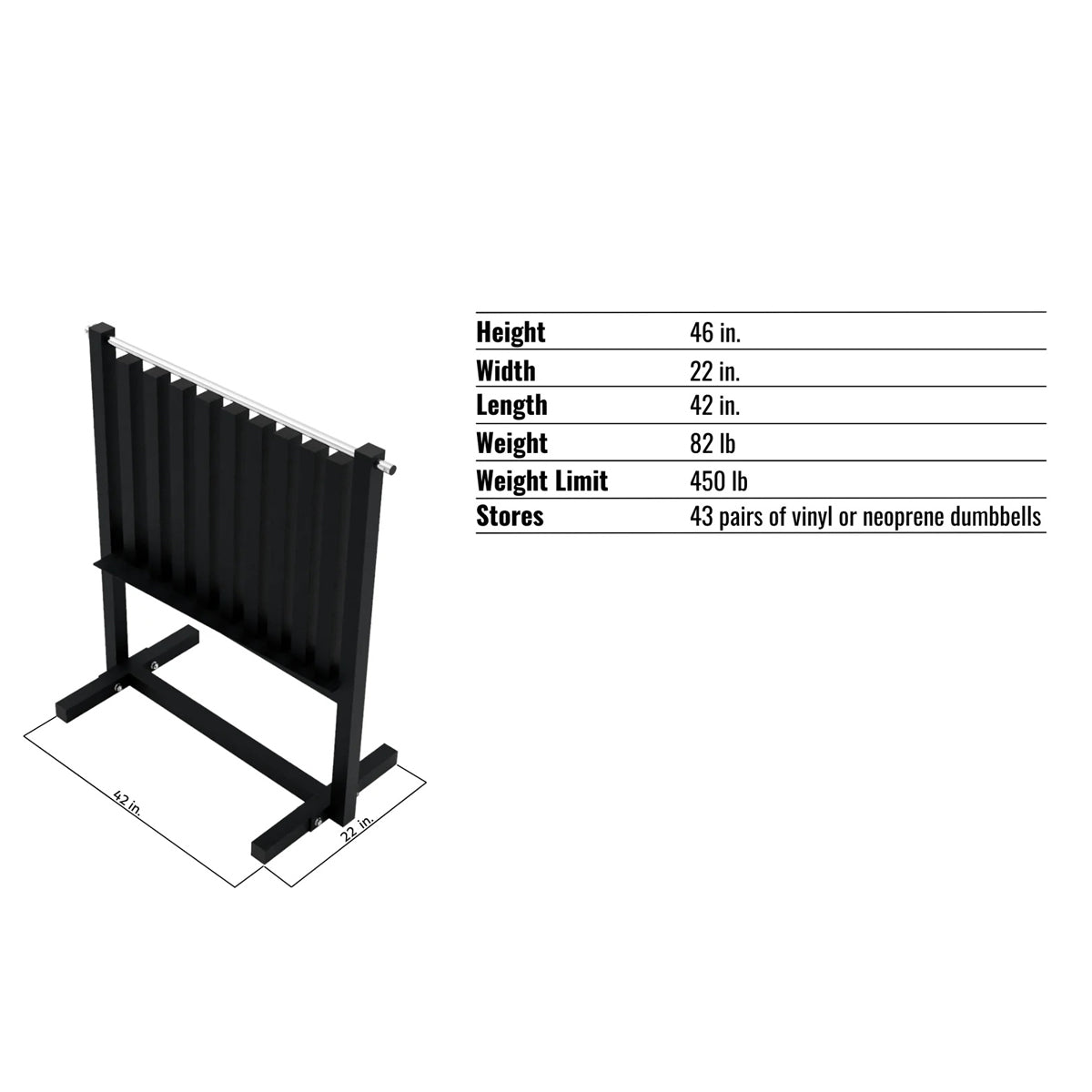 Troy Barbell VTX MDR rack specs.