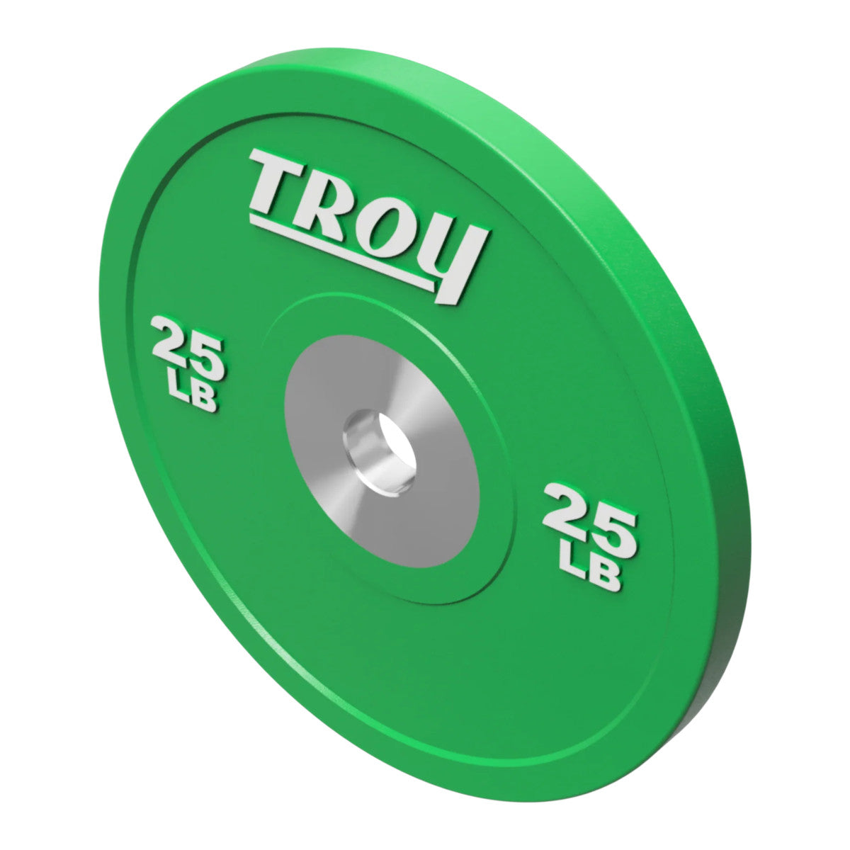 Troy Barbell PO-025SBP Premium Rubber Bumper Plate on white background