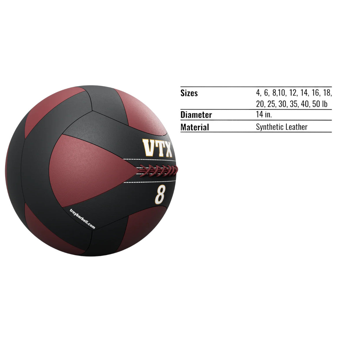Troy Barbell Medicine Ball Specifics.