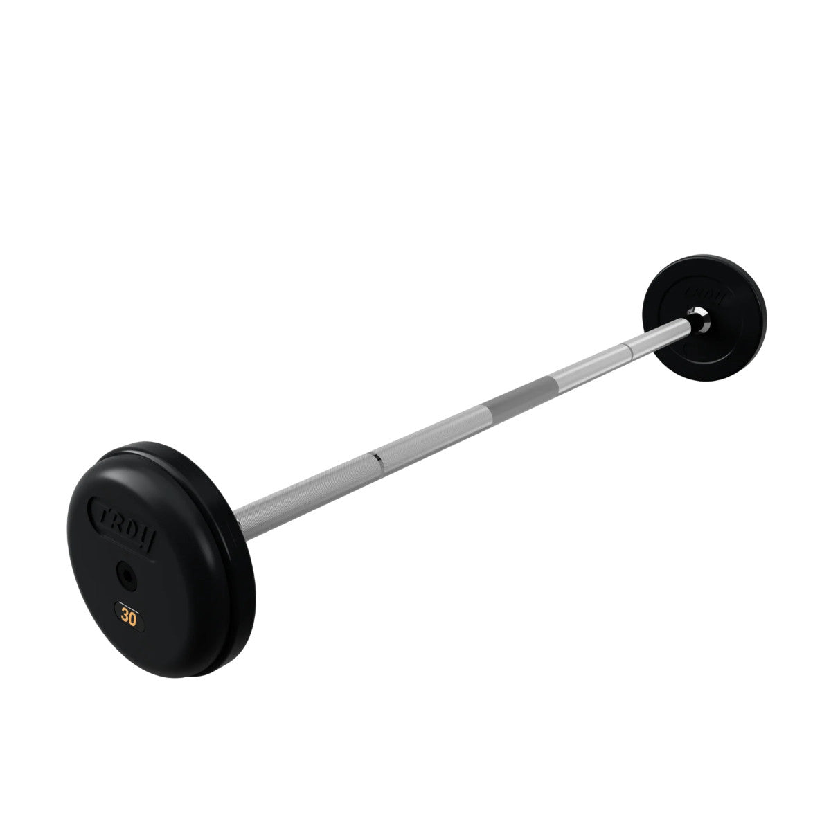 Troy Barbell RUFB 30LB Pro Style Straight Rubber Encased Barbell.