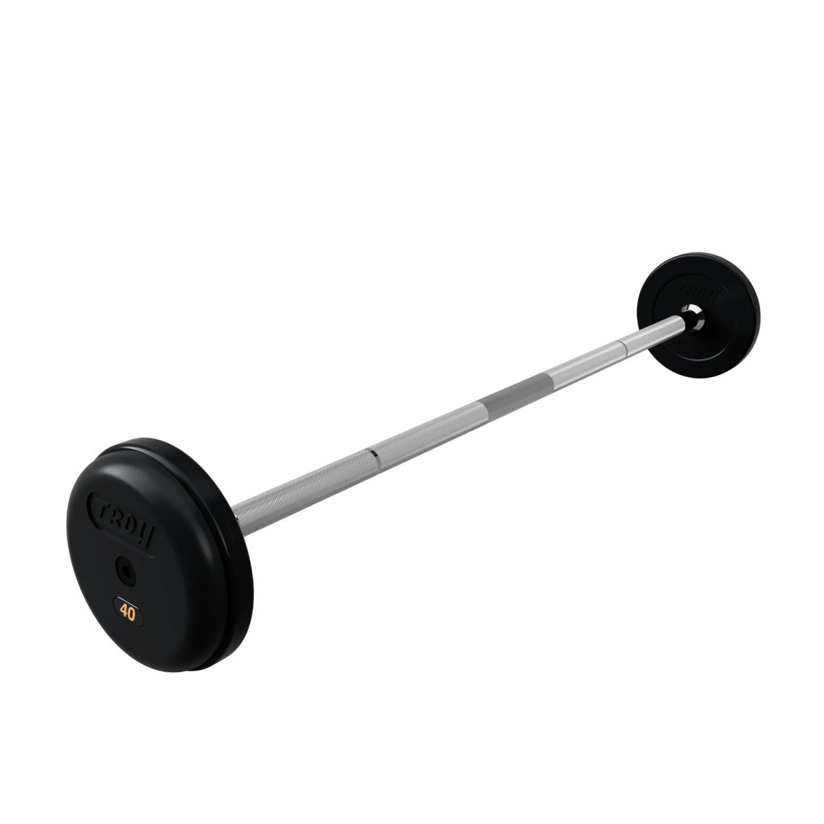 Troy Barbell RUFB 40LB Pro Style Straight Rubber Encased Barbell.
