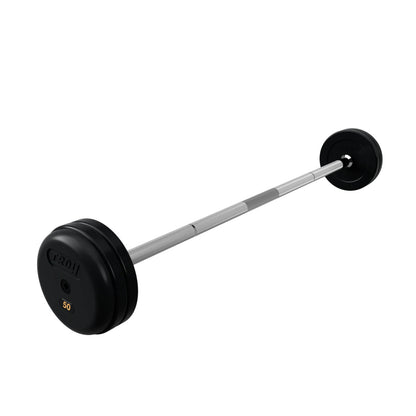 Troy Barbell RUFB 50LB Pro Style Straight Rubber Encased Barbell.