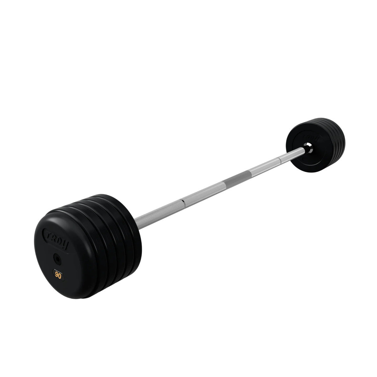 Troy Barbell RUFB 90LB Pro Style Straight Rubber Encased Barbell.