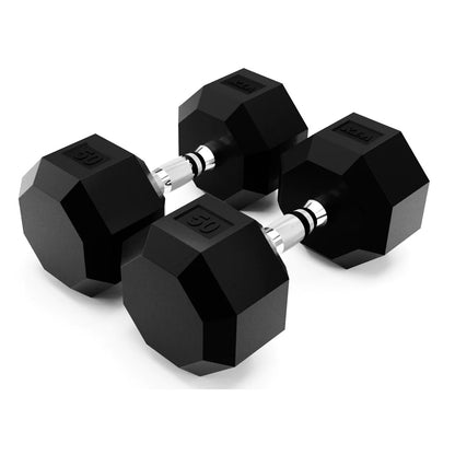 Troy Barbell VTX Troy SD-050U 50 lb 8 Sided Urethane Encased Dumbbell.