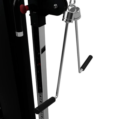 Troy Barbell VTX SPR-22 SupraBar Spreader Bar attached to functional trainer.