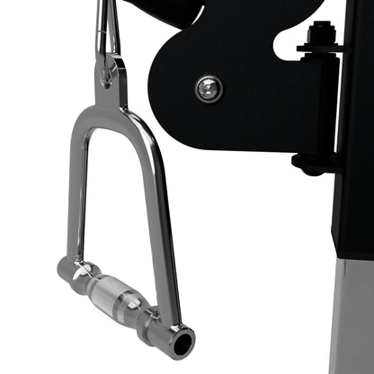 Troy Barbell VTX TCCH-D Heavy Duty Single Cable Handle attached to functional trainer.