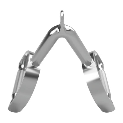 Troy Barbell TDSH Double Stirrup Handle angle down view.