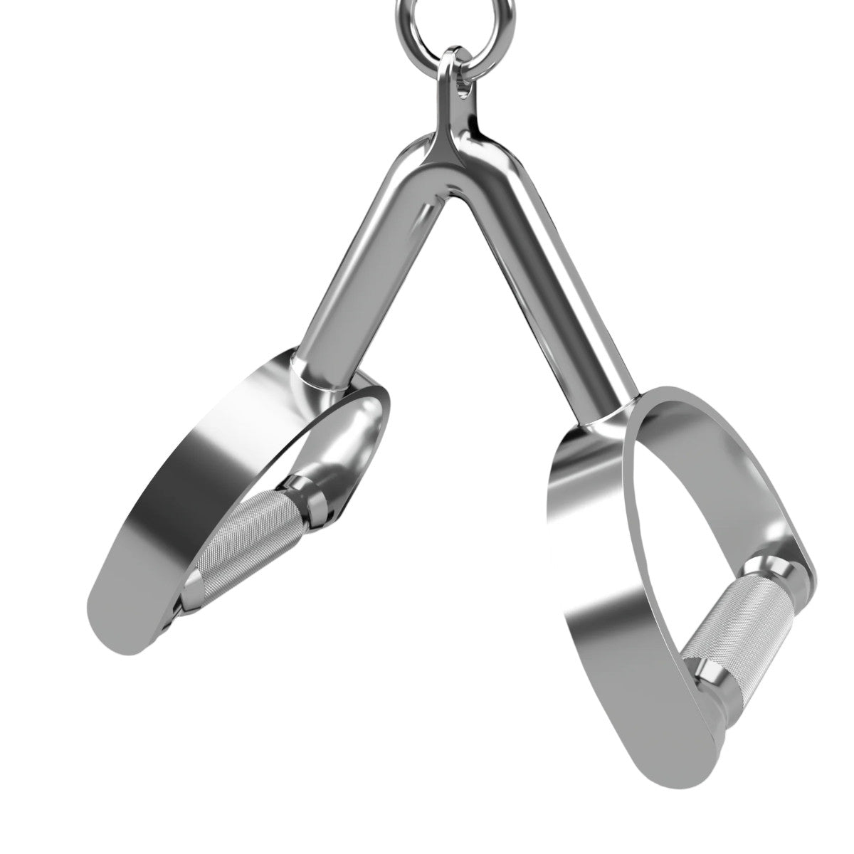 Troy Barbell TDSH Double Stirrup Handle angled.