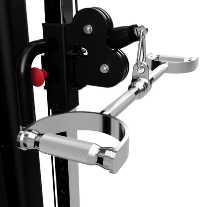 Troy Barbell TPLB-24S Straight Pro Style Lat Bar attached to functional trainer.