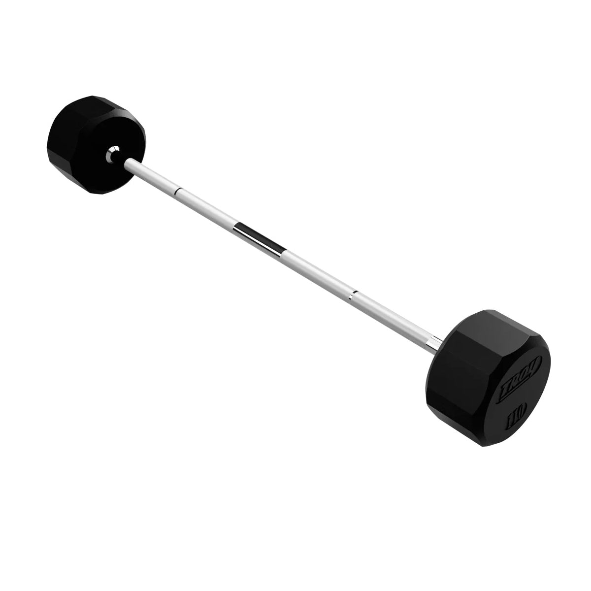 Troy Barbell 12 Sided Straight Rubber Encased Barbell 110 lb.