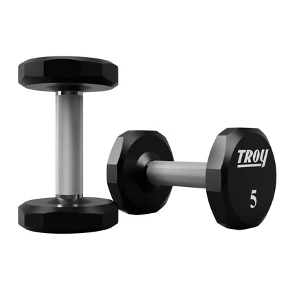 Troy Barbell TSD-005U Urethane Encased 5lb Dumbbells.