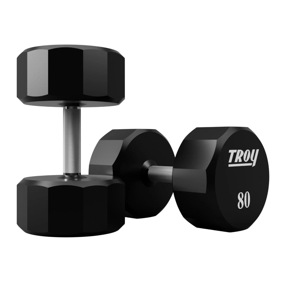 Troy Barbell TSD-080U Urethane Encased Dumbbells.
