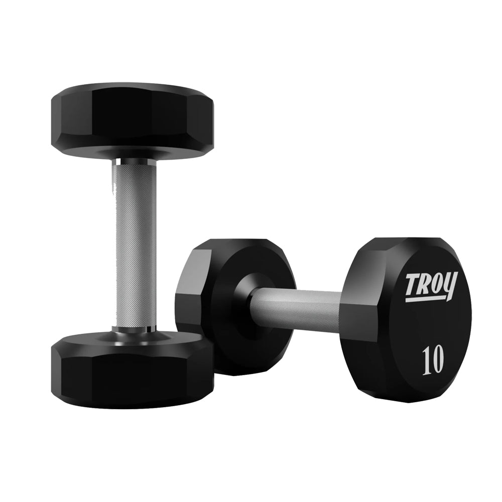 Troy Barbell TSD-010U Urethane Encased 10lb Dumbbells.