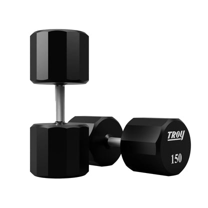 Troy Barbell TSD-150U Urethane Encased 150lb Dumbbells.
