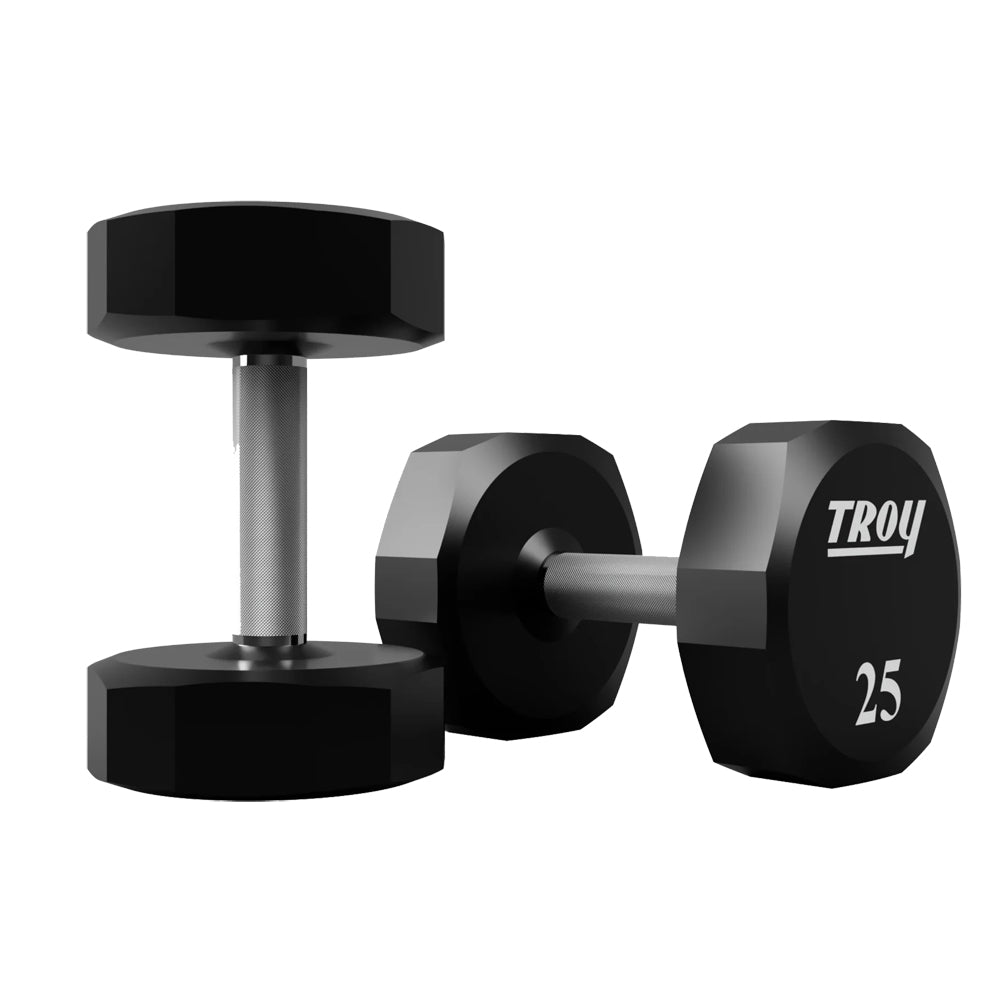 Troy Barbell TSD-025U Urethane Encased 25lb Dumbbells.