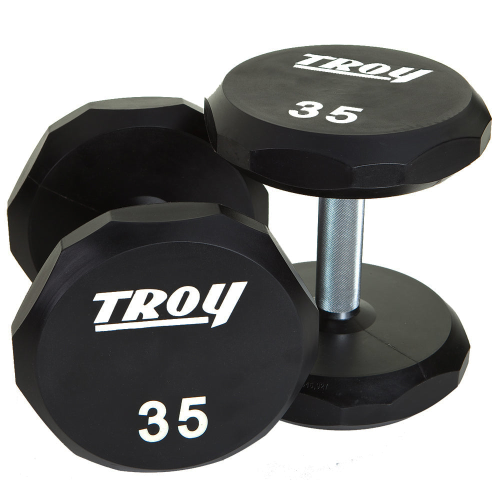 Troy Barbell TSD-035U Urethane Encased 35lb Dumbbells.