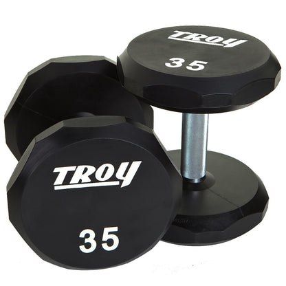 Troy Barbell TSD-035U Urethane Encased 35lb Dumbbells.