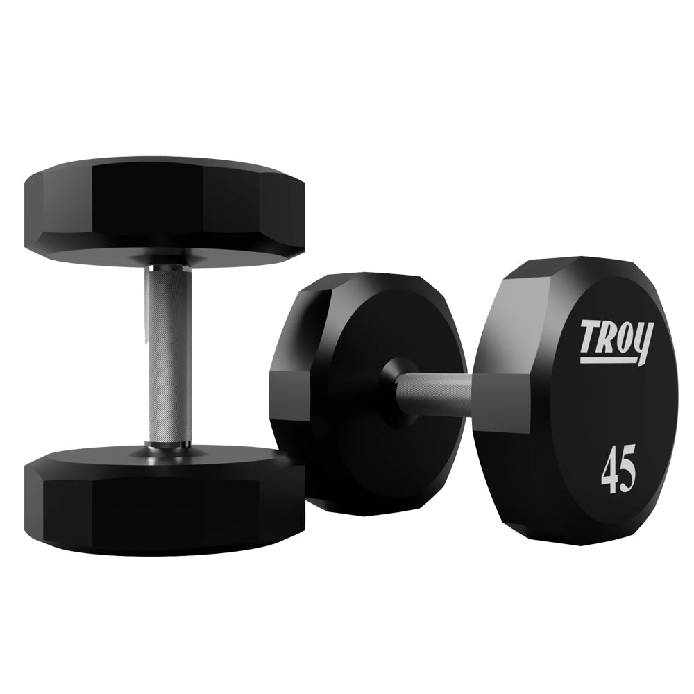 Troy Barbell TSD-045U Urethane Encased 45lb Dumbbells.