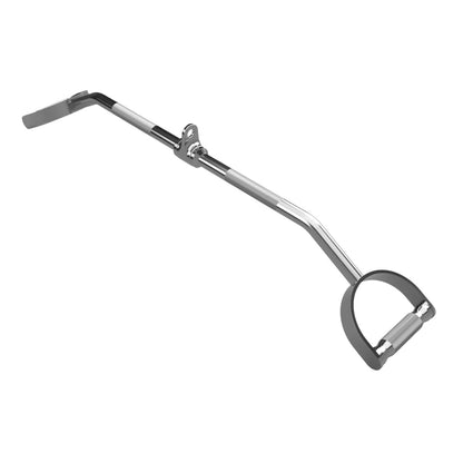 Troy Barbell USA Sports TSPLB-34S 34" Cambered Pro Style Lat Bar angle view.