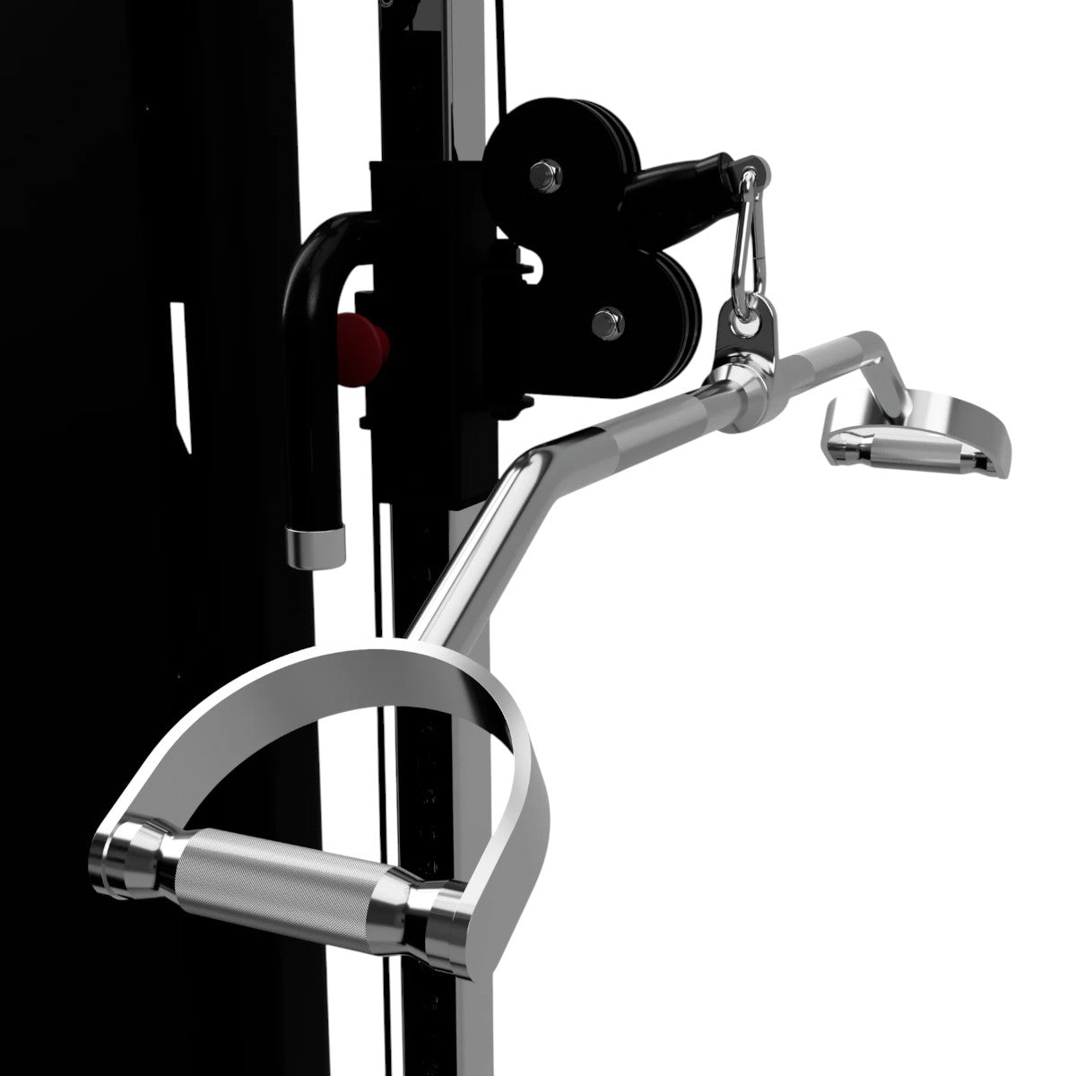 Troy Barbell USA Sports TSPLB-34S 34" Cambered Pro Style Lat Bar on machine.