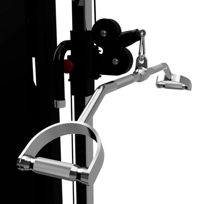 Troy Barbell USA Sports TSPLB-34S 34" Cambered Pro Style Lat Bar on machine.