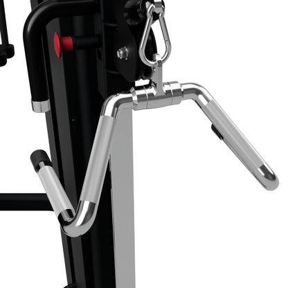 Troy Barbell TXB Multi-Exercise Bar attached to functional trainer.