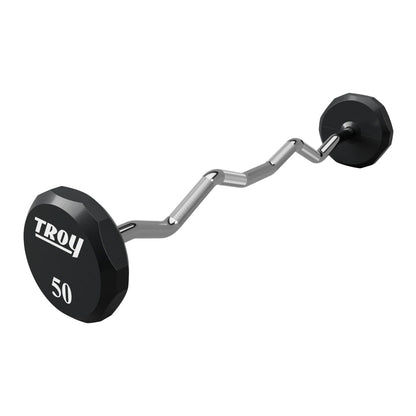 Troy Barbell TZB-U 12 Sided EZ Curl Urethane Barbell 50 lb.