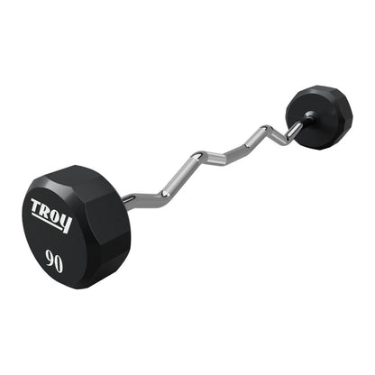 Troy Barbell TZB-U 12 Sided EZ Curl Urethane Barbell 90 lb.