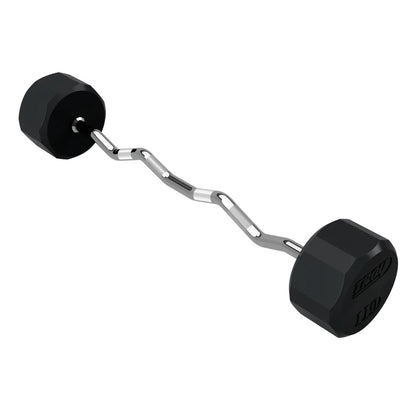 Troy Barbell 12 Sided EZ Curl Rubber Encased Barbell 110 lb.