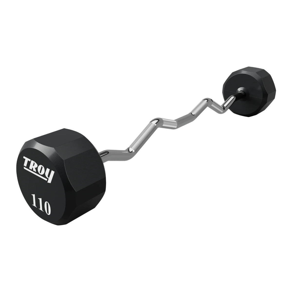 Troy Barbell TZB-U 12 Sided EZ Curl Urethane Barbell 110 lb.