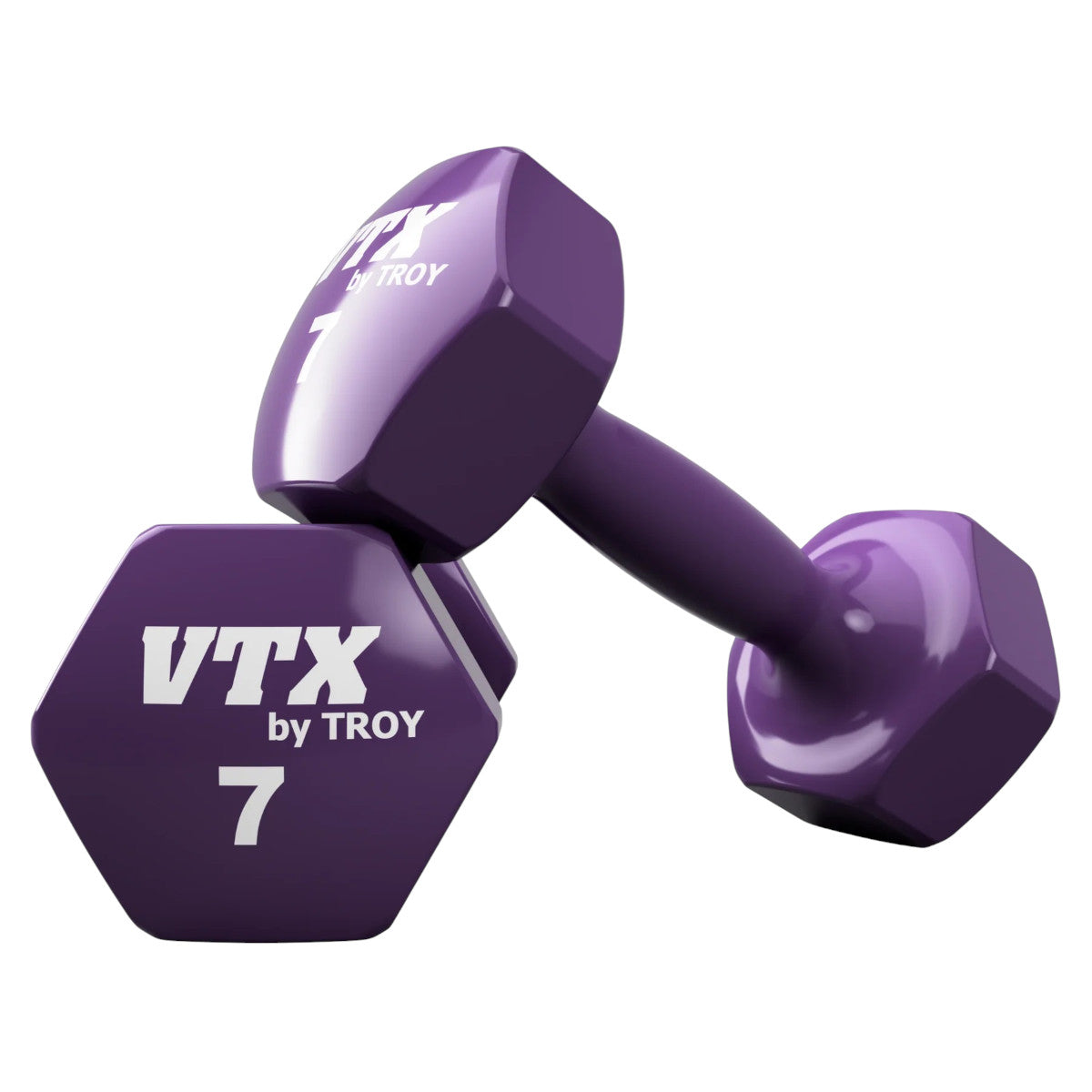 Troy Barbell VD-007 Vinyl 7 lb Dumbbell.