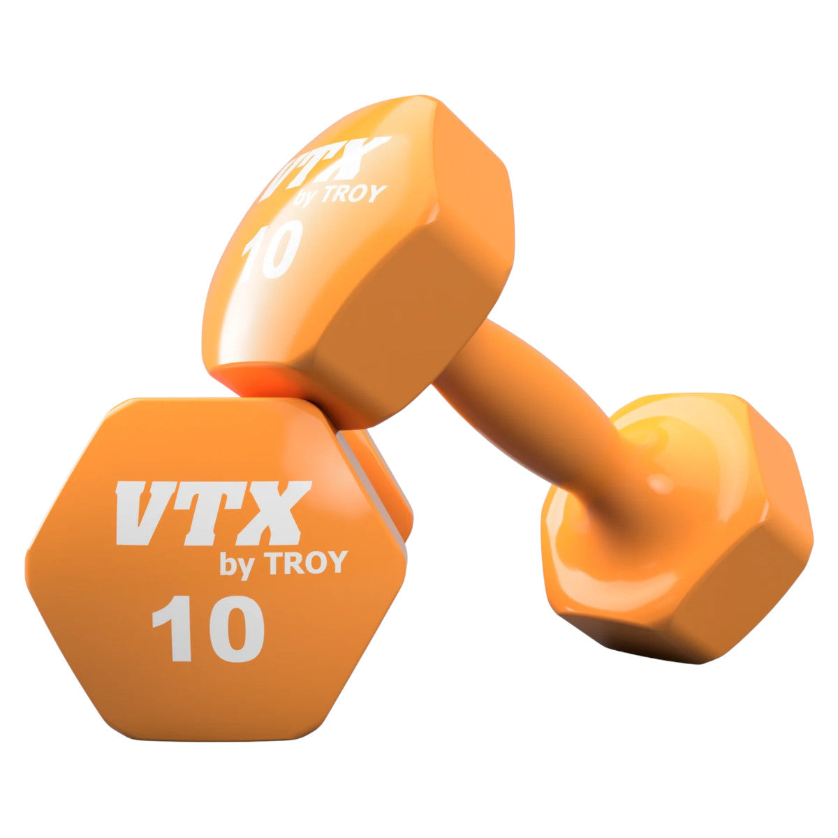 Troy Barbell VD-010 Vinyl 10 lb Dumbbell.
