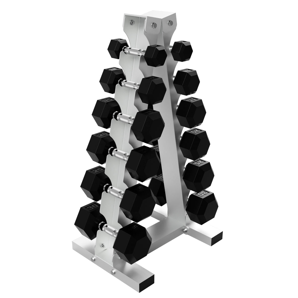 Troy Barbell USA Sports VERTPAC-HDR30 HD-R Rubber Hex Dumbbell Package.