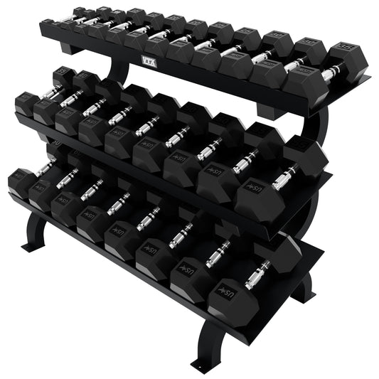 Troy Barbell USA Sports VERTPAC-HDR75 HD-R Rubber Encased Dumbbell Package.