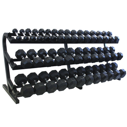 Troy Barbell VTX VERTPAC-SDR100 8 Sided Rubber Encased Dumbbell Set.