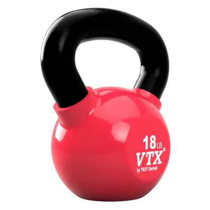 Troy Barbell VTX VKB 18 lb Pink Vinyl Kettlebell.
