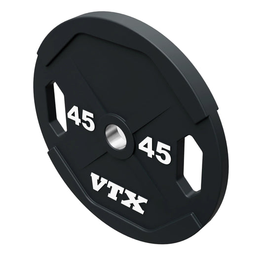 Troy VTX GO-VU Urethane Encased Olympic Grip Plate Sets