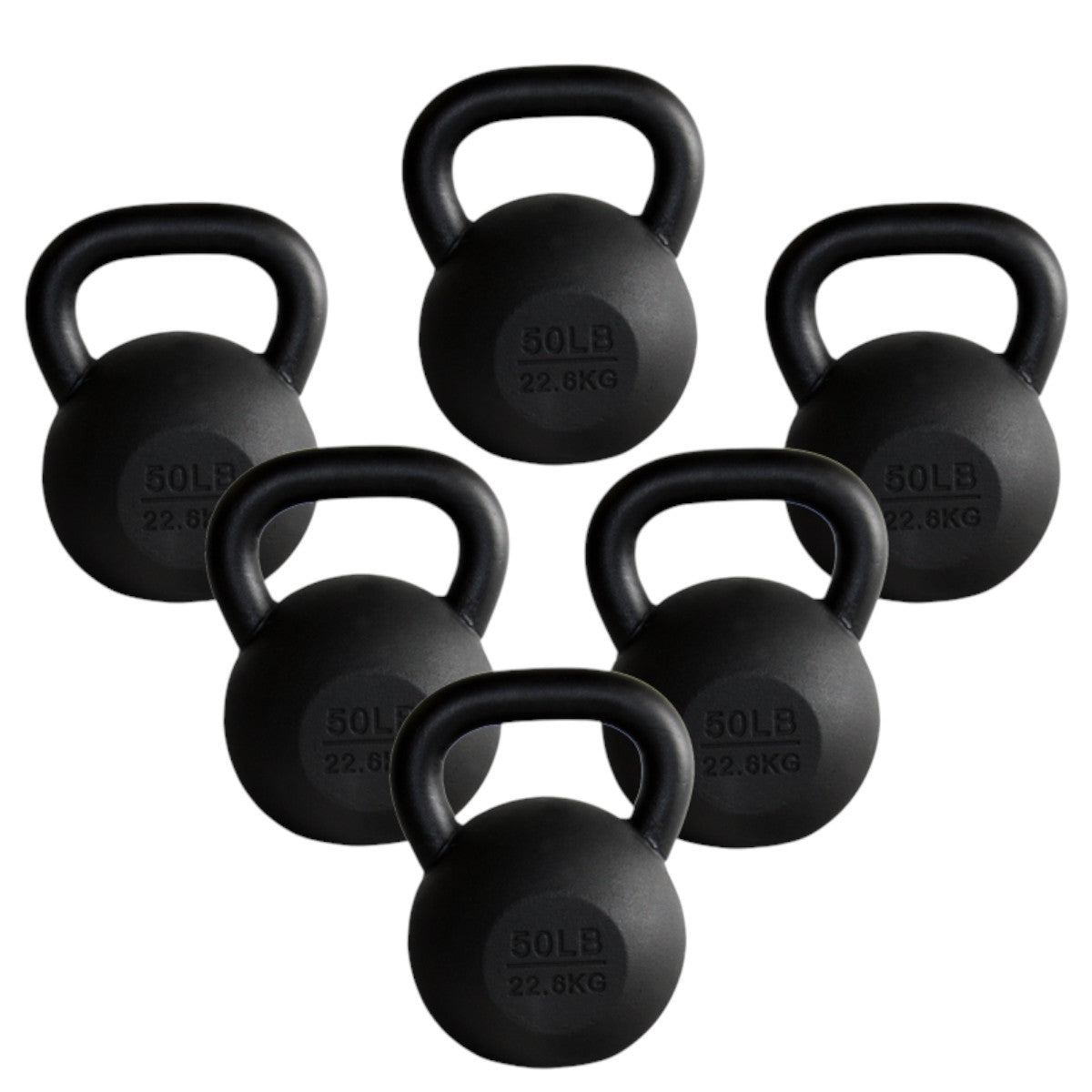 Troy Barbell VTX KB-G2 Cast Iron Kettlebell Package - 5 to 100LB set.