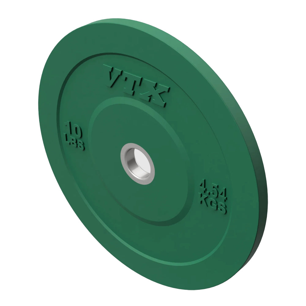 Troy Barbell VTX O-010SBP 10 lb Green Bumper Plate.