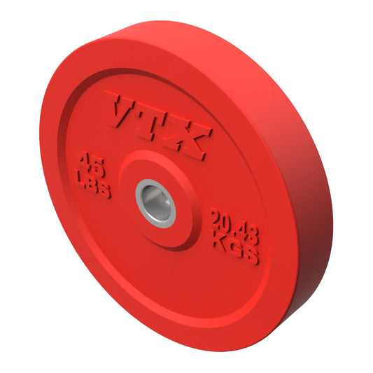 Troy Barbell VTX O-045SBP 45 lb Red Bumper Plate.