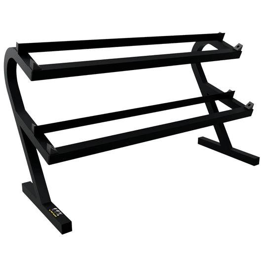Troy Barbell VTX T-DR Two Tier Horizontal Dumbbell Rack.