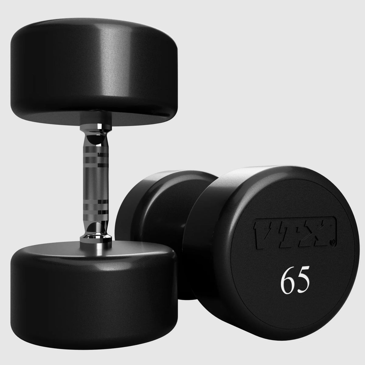 Troy Barbell VTX XD-065U Urethane 65lb Dumbbell pair.