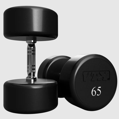 Troy Barbell VTX XD-065U Urethane 65lb Dumbbell pair.