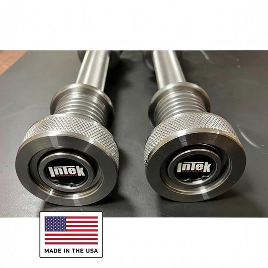 Intek Strength Kräft Steel Loadable Dumbbell Handle - 10 lb. on white background.